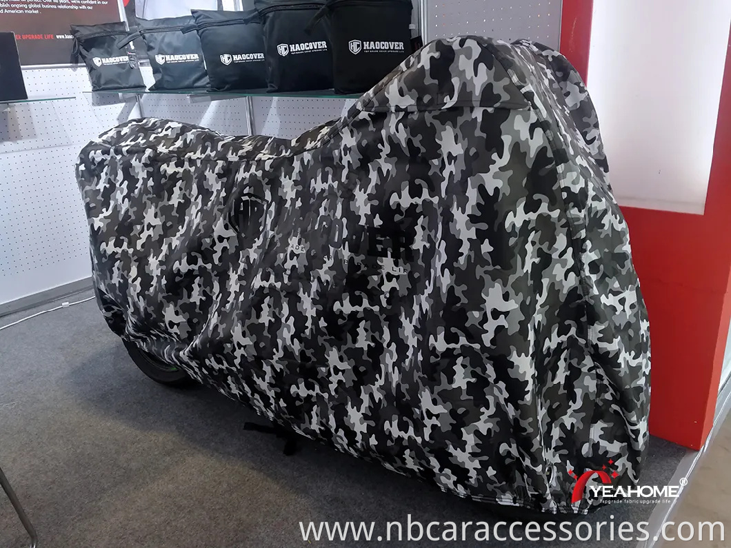 Camouflage Printed Design Outdoor Motorcycle Cover Waterproof Bike Cover